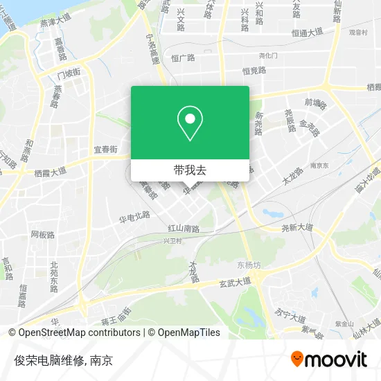俊荣电脑维修地图