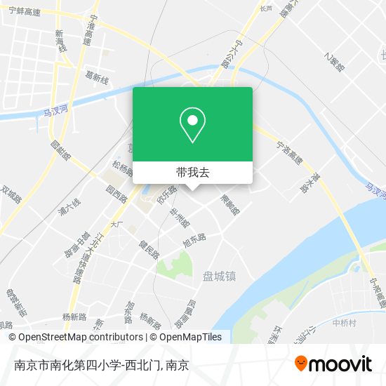 南京市南化第四小学-西北门地图