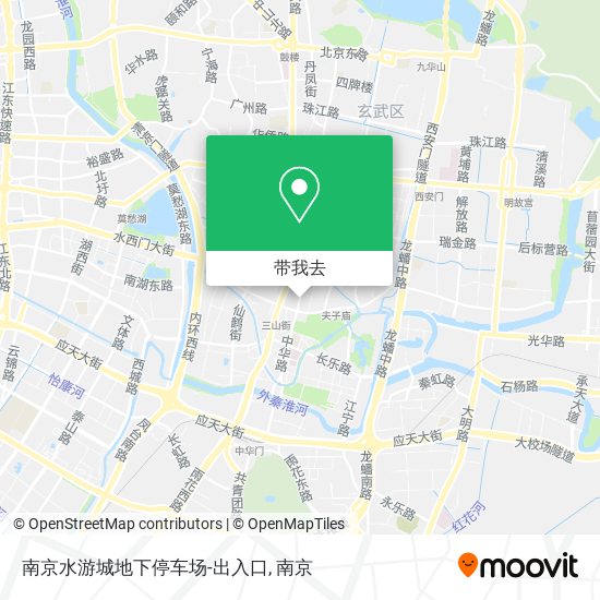 南京水游城地下停车场-出入口地图