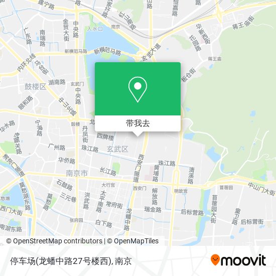 停车场(龙蟠中路27号楼西)地图