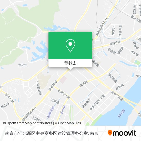 南京市江北新区中央商务区建设管理办公室地图