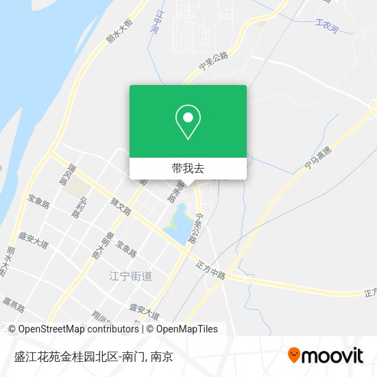 盛江花苑金桂园北区-南门地图