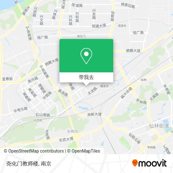尧化门教师楼地图