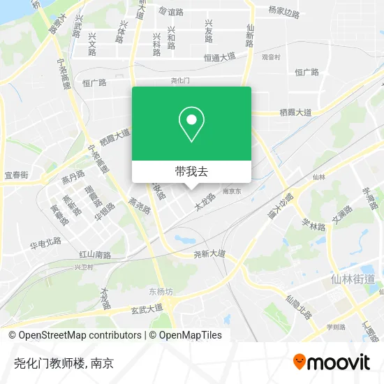 尧化门教师楼地图