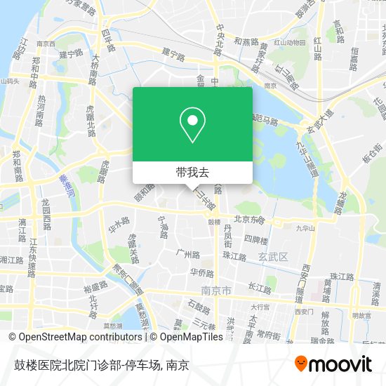 鼓楼医院北院门诊部-停车场地图