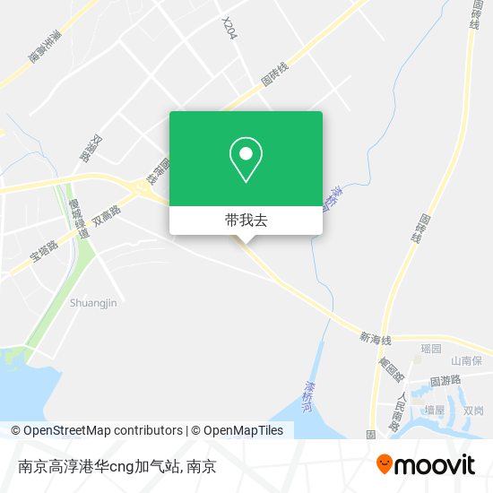 南京高淳港华cng加气站地图