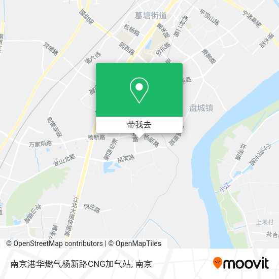 南京港华燃气杨新路CNG加气站地图