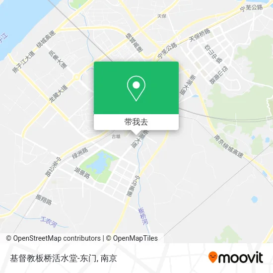 基督教板桥活水堂-东门地图