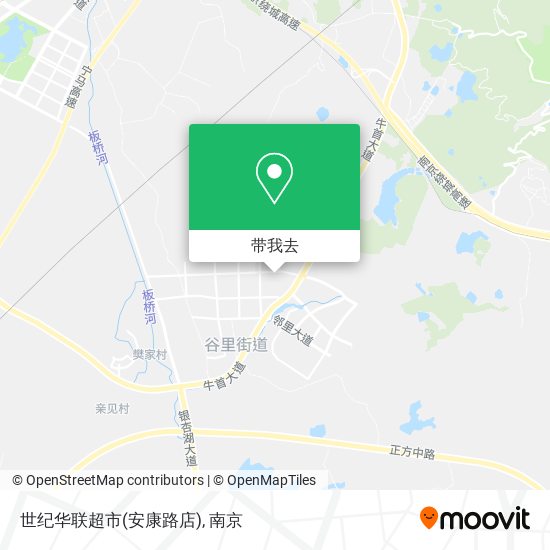 世纪华联超市(安康路店)地图