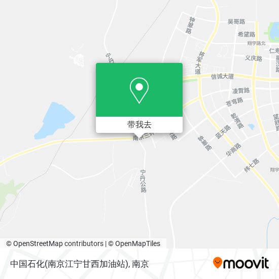 中国石化(南京江宁甘西加油站)地图