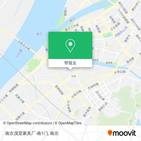 南京茂亚家具厂-南1门地图