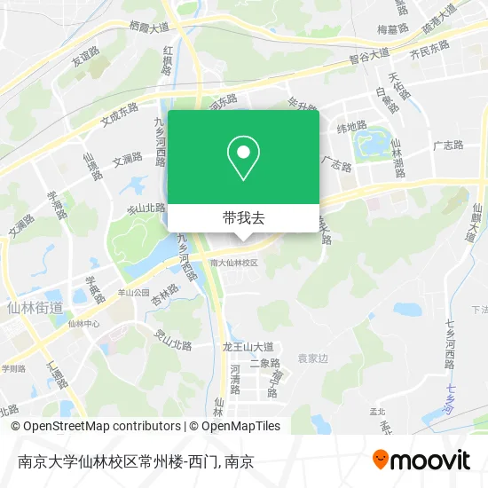 南京大学仙林校区常州楼-西门地图
