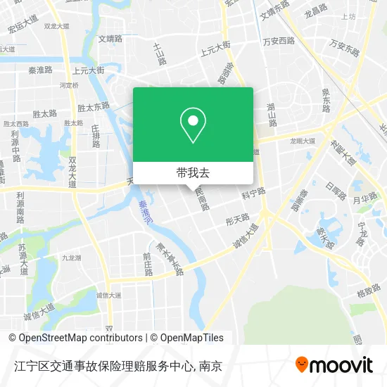 江宁区交通事故保险理赔服务中心地图