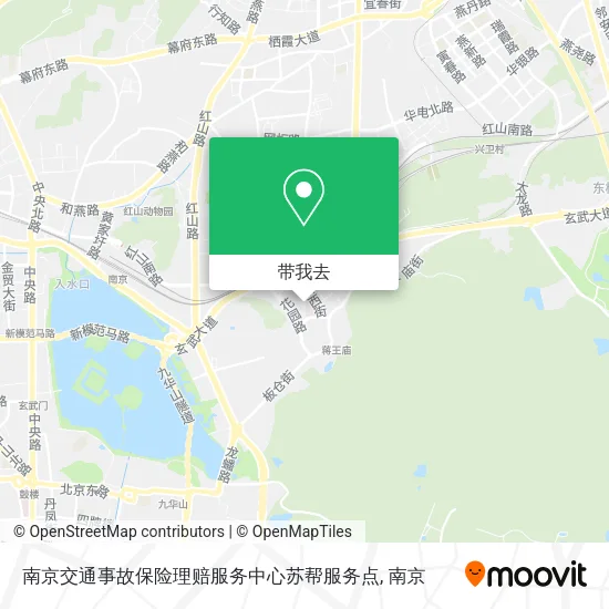 南京交通事故保险理赔服务中心苏帮服务点地图