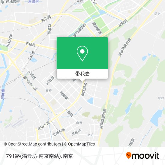 791路(鸿云坊-南京南站)地图