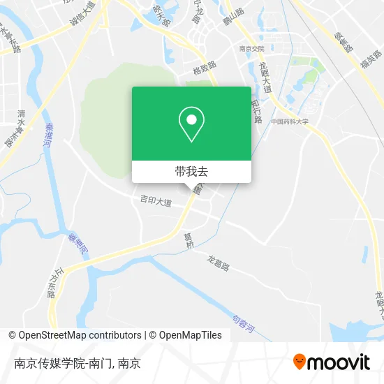 南京传媒学院-南门地图