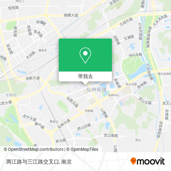 两江路与三江路交叉口地图