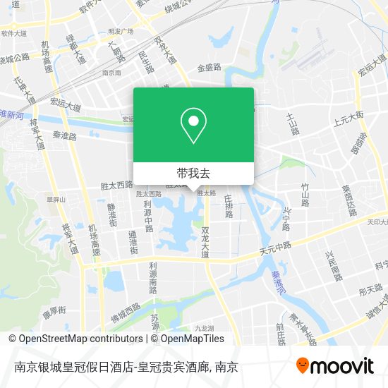 南京银城皇冠假日酒店-皇冠贵宾酒廊地图