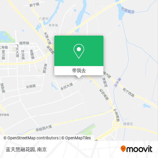 蓝天慧融花园地图