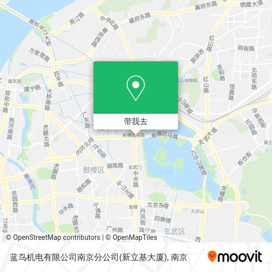 蓝鸟机电有限公司南京分公司(新立基大厦)地图