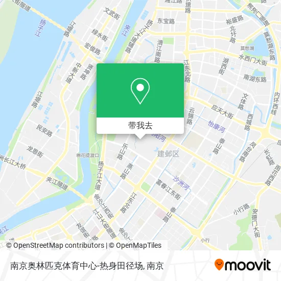 南京奥林匹克体育中心-热身田径场地图