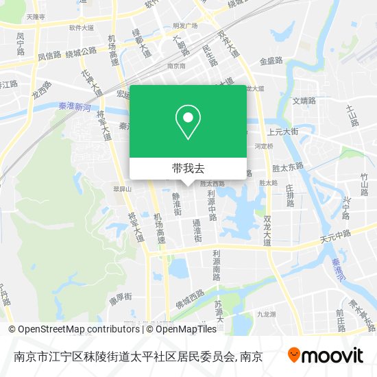 南京市江宁区秣陵街道太平社区居民委员会地图