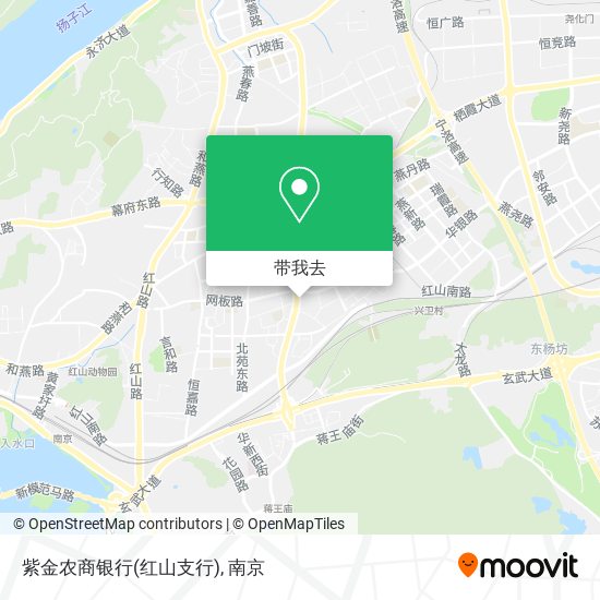 紫金农商银行(红山支行)地图