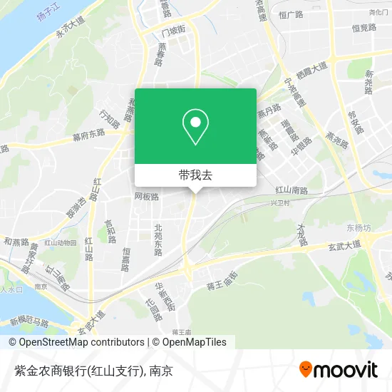 紫金农商银行(红山支行)地图