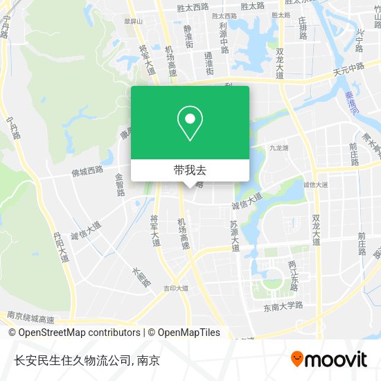 长安民生住久物流公司地图