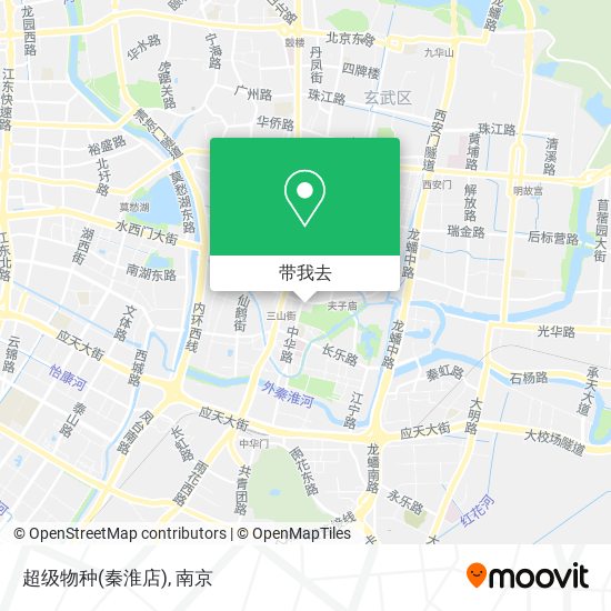 超级物种(秦淮店)地图