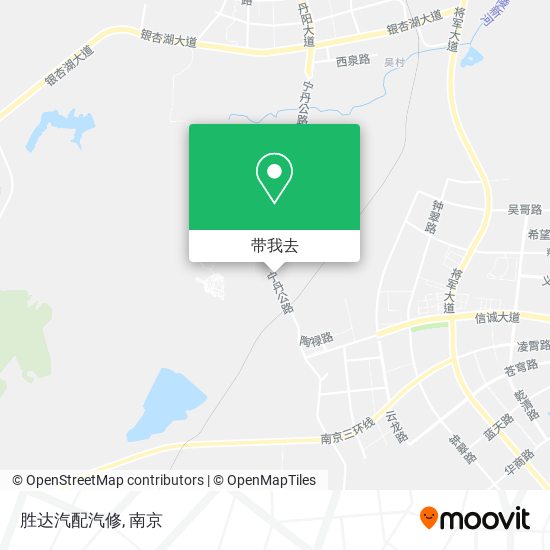 胜达汽配汽修地图