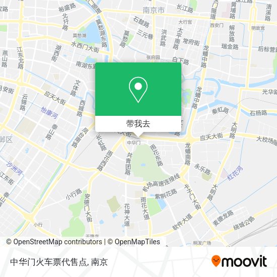 中华门火车票代售点地图
