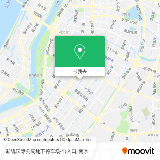 新锐国际公寓地下停车场-出入口地图