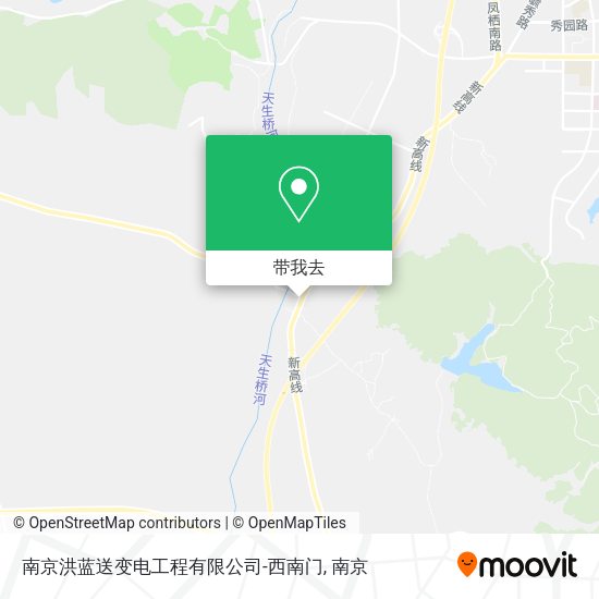 南京洪蓝送变电工程有限公司-西南门地图