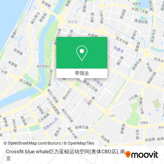Crossfit blue whale巨力蓝鲸运动空间(奥体CBD店)地图