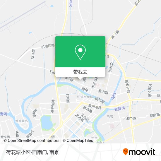荷花塘小区-西南门地图