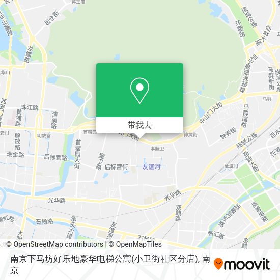 南京下马坊好乐地豪华电梯公寓(小卫街社区分店)地图