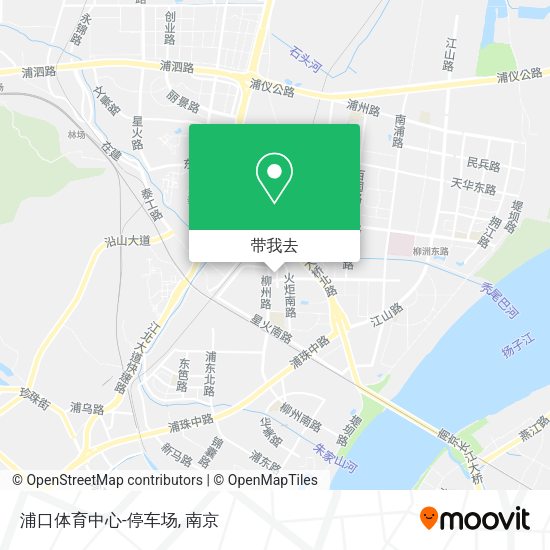 浦口体育中心-停车场地图