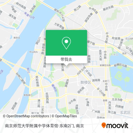 南京师范大学附属中学体育馆-东南2门地图