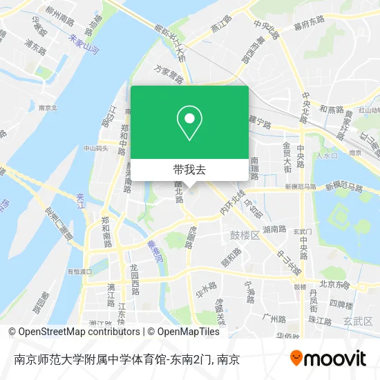 南京师范大学附属中学体育馆-东南2门地图