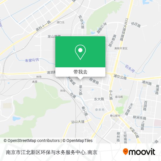 南京市江北新区环保与水务服务中心地图