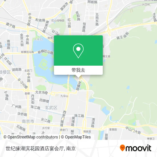 世纪缘湖滨花园酒店宴会厅地图