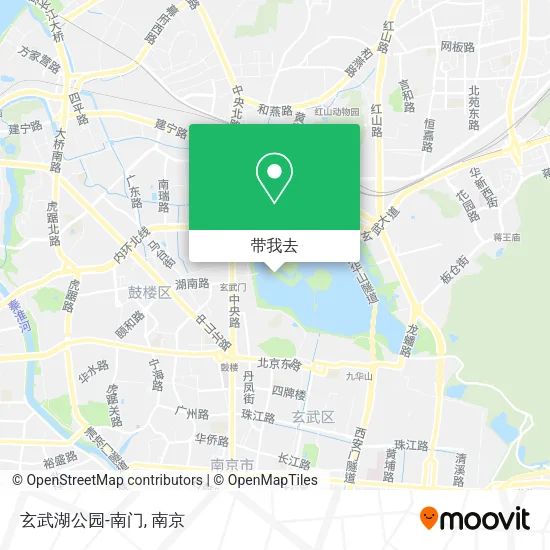 玄武湖公园-南门地图