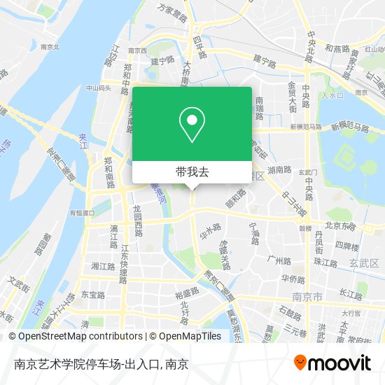 南京艺术学院停车场-出入口地图