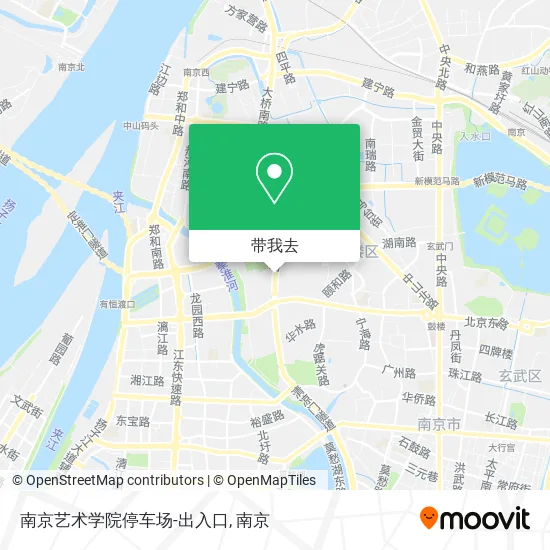 南京艺术学院停车场-出入口地图