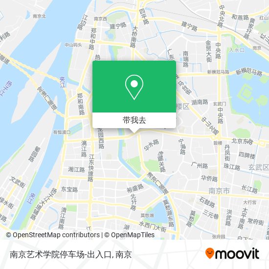 南京艺术学院停车场-出入口地图