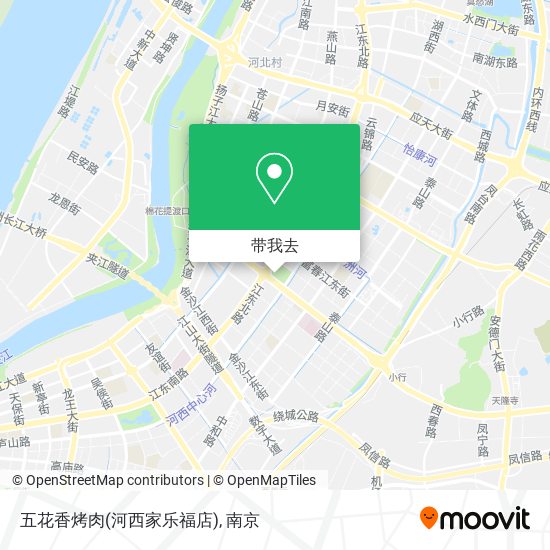 五花香烤肉(河西家乐福店)地图
