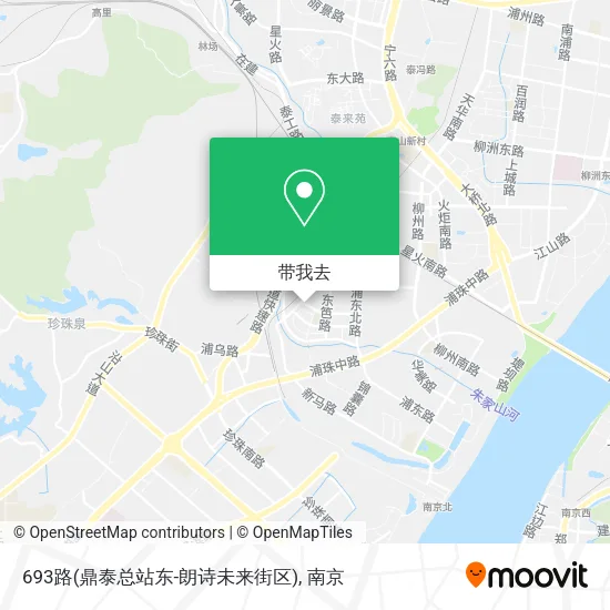693路(鼎泰总站东-朗诗未来街区)地图
