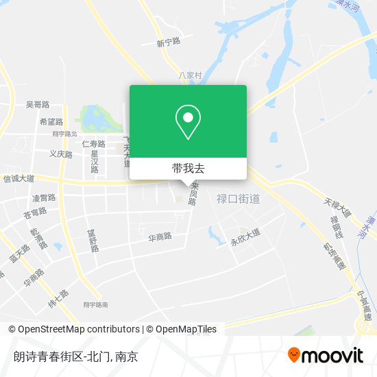 朗诗青春街区-北门地图