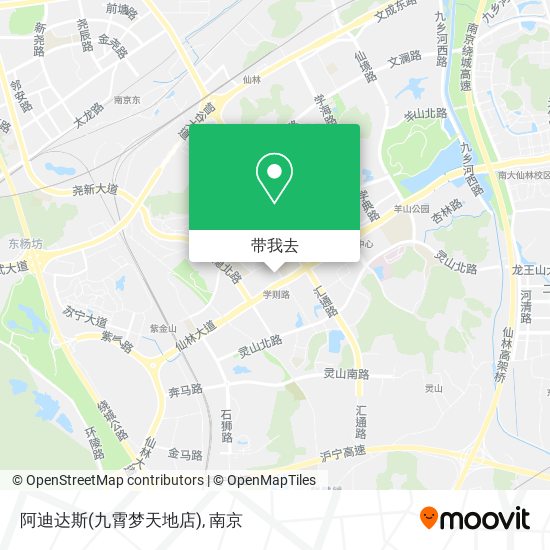 阿迪达斯(九霄梦天地店)地图